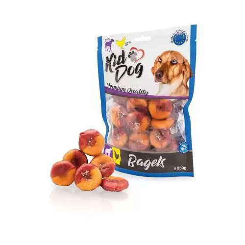 KIDDOG jehněčí & kuřecí Bagel 250 g