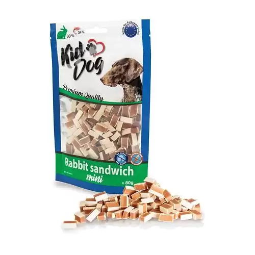 KIDDOG MINI králičí sendvič 80 g