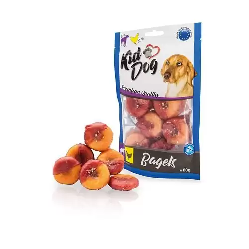 KIDDOG jehněčí & kuřecí Bagel 80 g