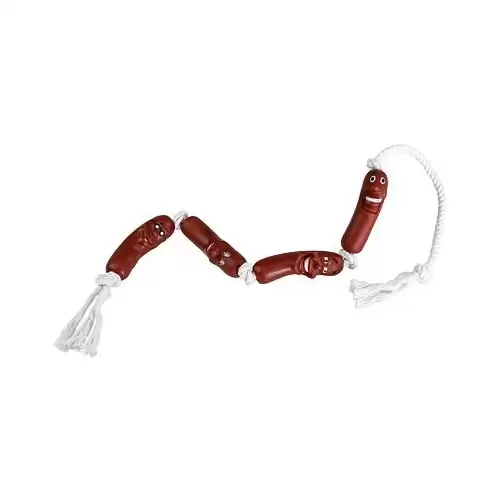 Vinylové klobásky na bavlněném laně 78 cm HipHop Dog