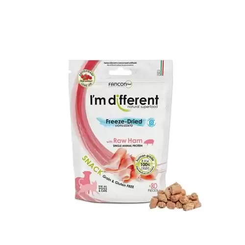 I´M DIFFERENT SNACK šunka - mrazem sušený pamlsek, 40 g