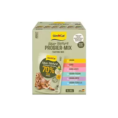 GimCat Near Nature kapsa mix 6x85g