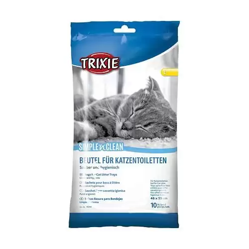 Sáčky pro kočičí WC, 10ks M: pro WC do 37 x 48 cm