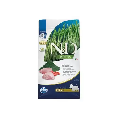 N&D SPIRULINA DOG Adult Mini Lamb & Wolfberry 2kg