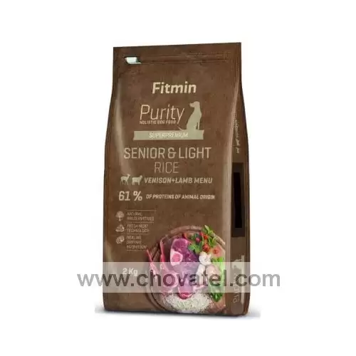 Fitmin dog Purity Rice Senior & Light Venison & Lamb 2kg