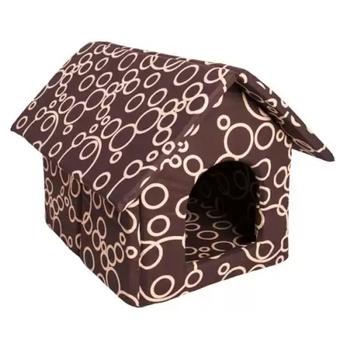  Bouda bavl.Bednář hnědo/béžová - rozklad 50 x 60 cm