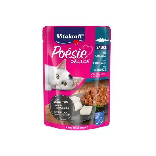 Vitakraft Cat Poésie Déli Sauce kapsička treska 85g