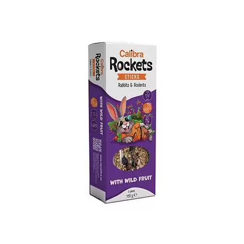 Calibra Rockets Sticks Rabbits&Rodents Wild fruit 120g