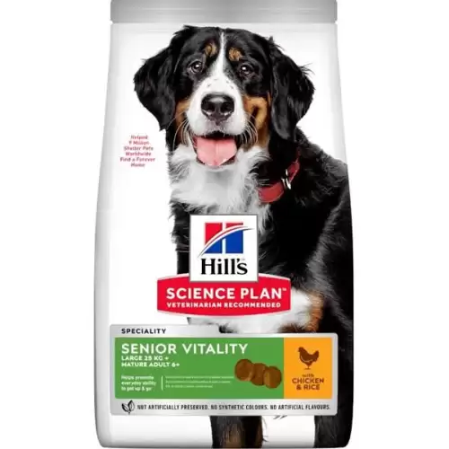  Hill's Science Plan Canine Mature Adult 6+ Senior Vitality Large Chicken 14 kg