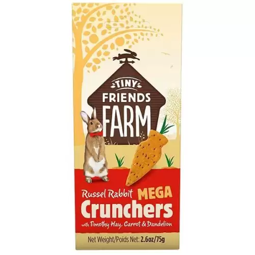  Supreme Tiny FARM Snack Rabbit Mega Crunchers - králík 3 ks, 75 g