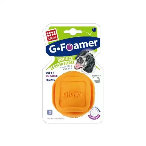 Hračka pes GiGwi Foamer Ball míček z tvrzené pěny oran