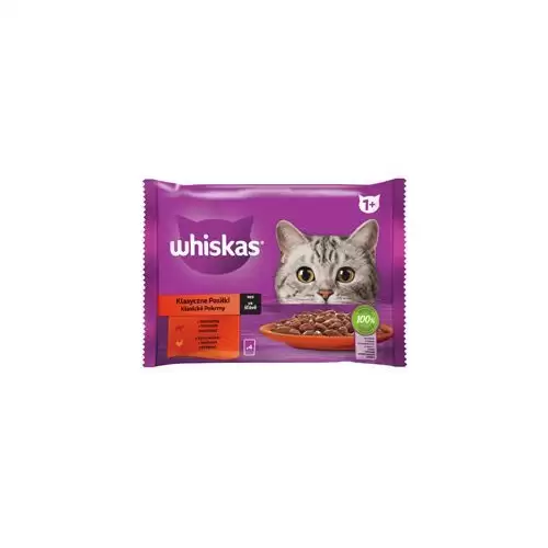 Whiskas kapsa Klasický výběr zel. šťávy 4x85g