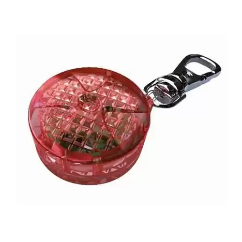Blikací přívěsek pro kočky/psy 2,5cm červený, až 200m TRIXIE