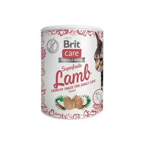 Brit Care Cat Snack Superfruits Lamb 100g