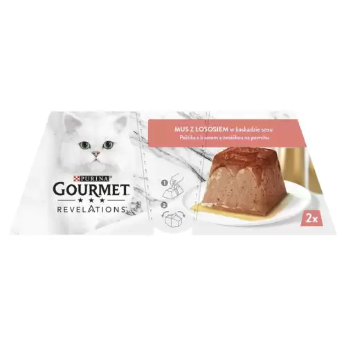 Gourmet REVELATIONS jemná paštika s lososem a omáčkou 2 x 57g