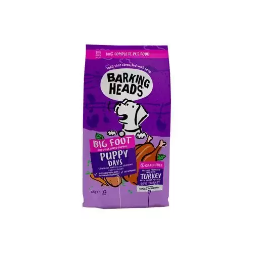 BARKING HEADS Big Foot Puppy Days Turkey 6kg