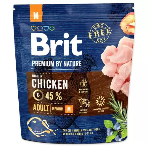 Brit Premium Dog Nature Adult M 3 x 15kg