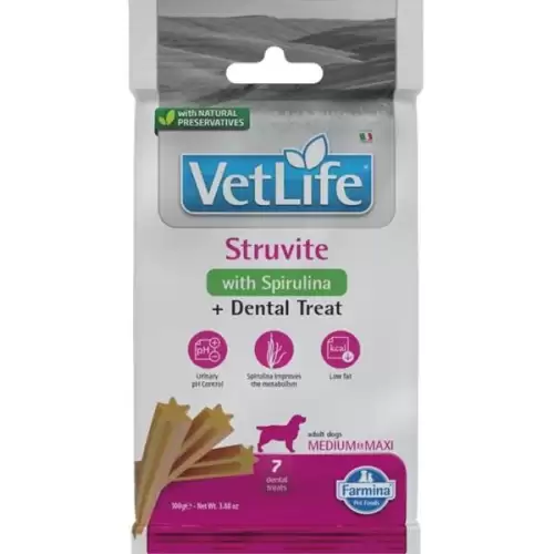  Vet Life Dog Dental Snack Struvite Adult Medium & Maxi 100 g