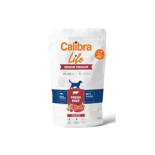 Calibra Dog Life Senior Medium Fresh Beef 100g