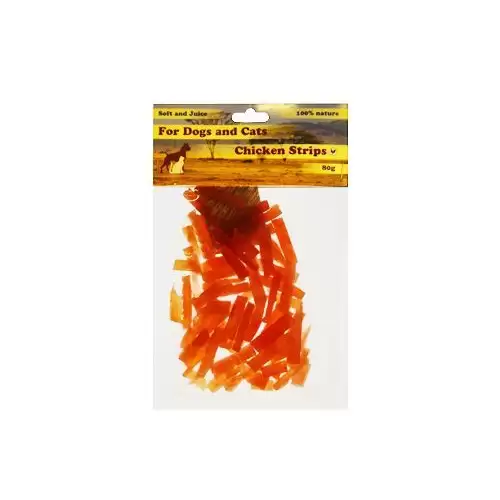 Pochoutka Kuřecí proužky poloměkké 4cm/80g