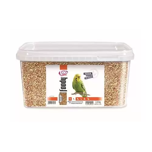 LOLO Foody kompletní krmivo pro andulky 3L/2,4kg kyblík