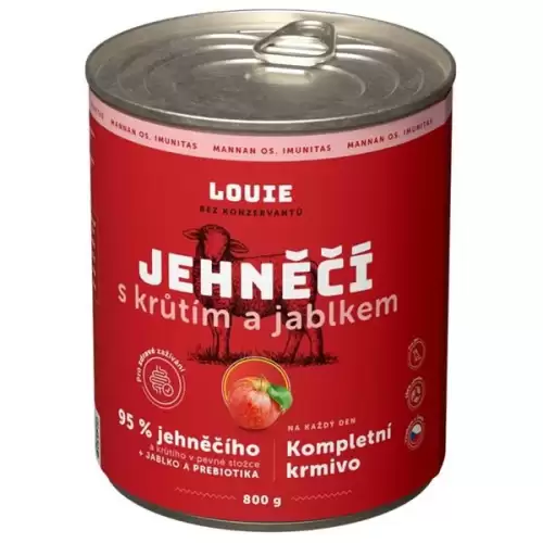  Louie konz.pro psy jehněčí, krůta, jablka 800g