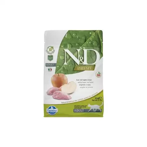 N&D PRIME CAT Adult Boar & Apple 300g