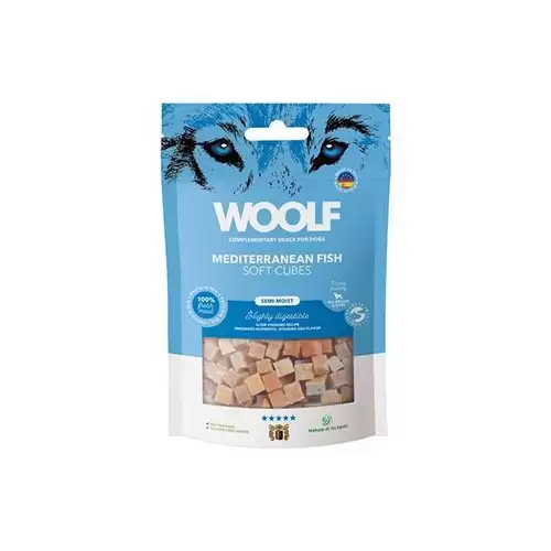 WOOLF Cubes poch. Soft Mediterranean Fish 100g