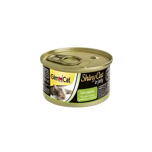 GimCat ShinyCat konz. kuře&papája 70g