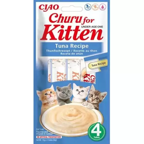  Inaba Churu cat snack Kitten tuňák 4x 14g