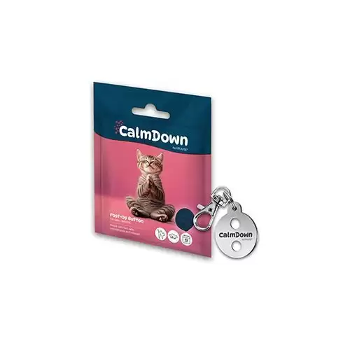 CalmDown Cat Tag Kit kovový přívěsek+1knoflík KRUUSE