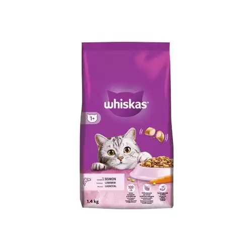 Whiskas Dry s lososem 1,4kg