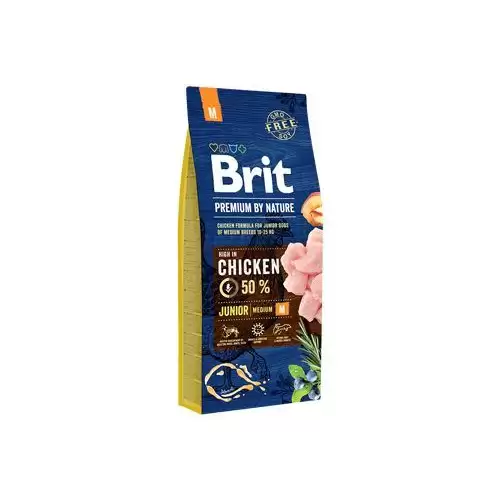 Brit Premium Dog by Nature Junior M 15kg
