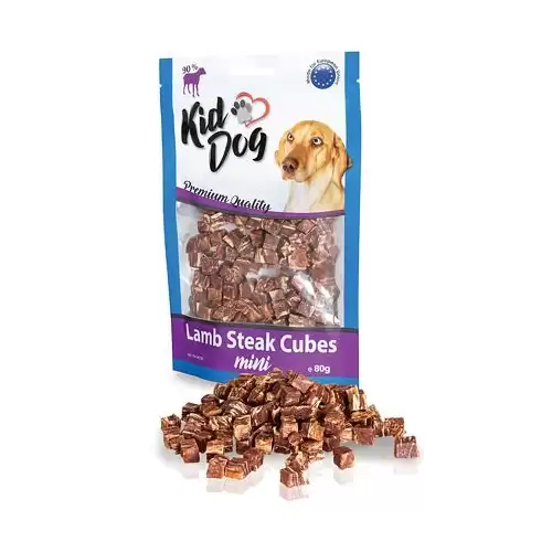 KIDDOG mini kostičky z jehněčího masíčka 80 g