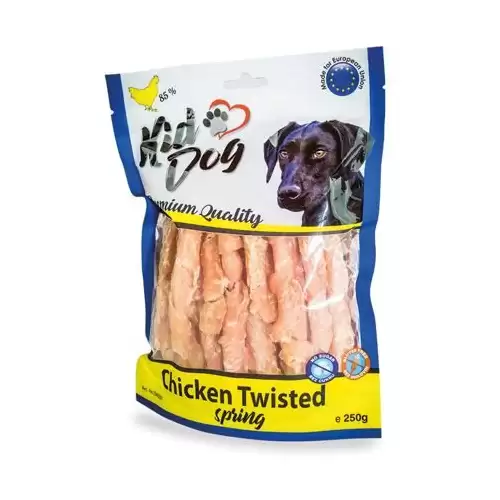 KIDDOG kuřecí prsa ve spirále, měkké masíčko 250 g