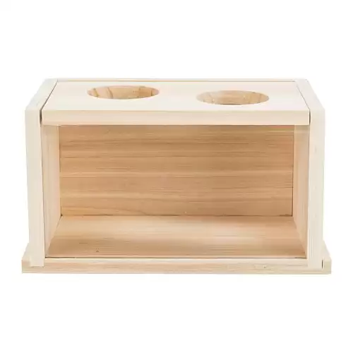 Písková lázeň, pro myši/křečky, dřevěná, 22 x 12 x 12 cm