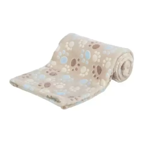 Flísová deka LASLO s tlapičkami 100 x 70 cm