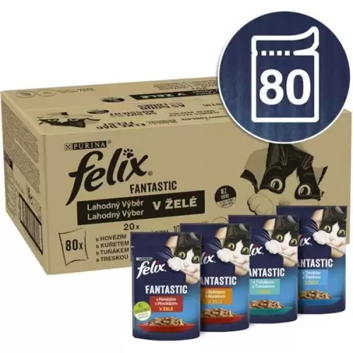  Felix cat kaps.-Fant.Multipack mas.výběr v želé 80 x 85 g