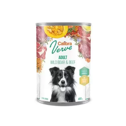 Calibra Dog Verve konz.GF Adult Wild Boar&Beef 400g