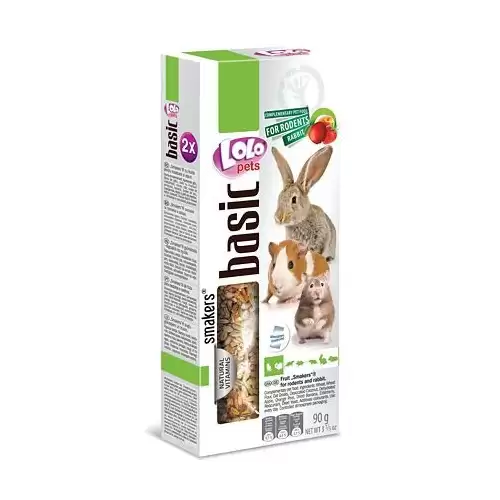 LOLO SMAKERS 2 klasy ovocné pro hlodavce 90 g