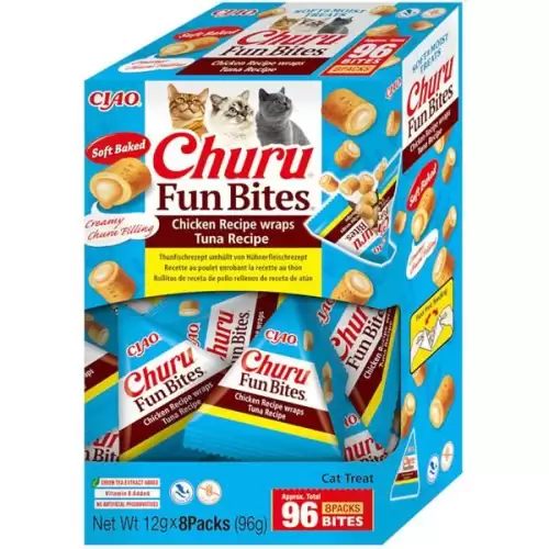  Inaba Churu Fun Bites cat snack kuře&tuňák 96 g