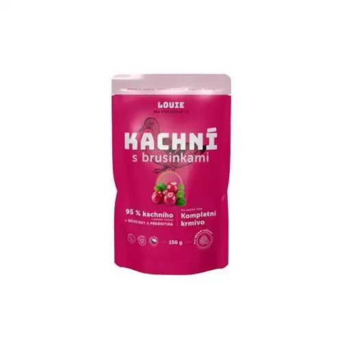 Louie Dog kapsa Kachní s brusinkami 150g