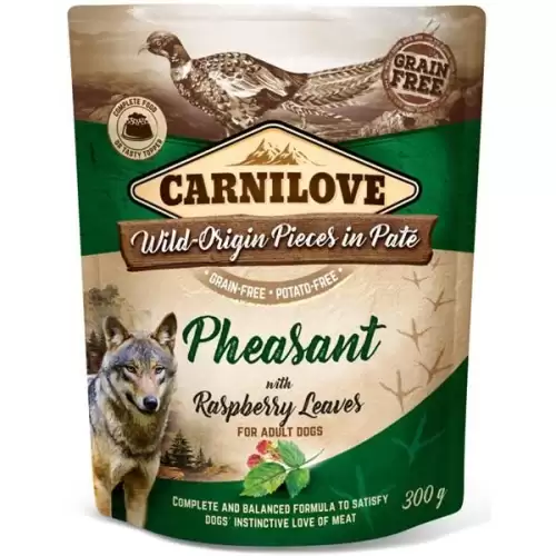  Carnilove Dog kaps. Paté Pheasant with Raspberry Leaves 300 g