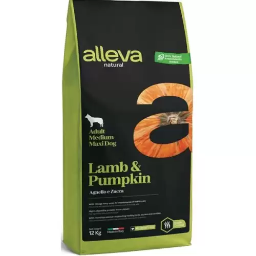  ALLEVA NATURAL Dog Dry Adult Lamb&Pumpkin Medium/Maxi 12kg