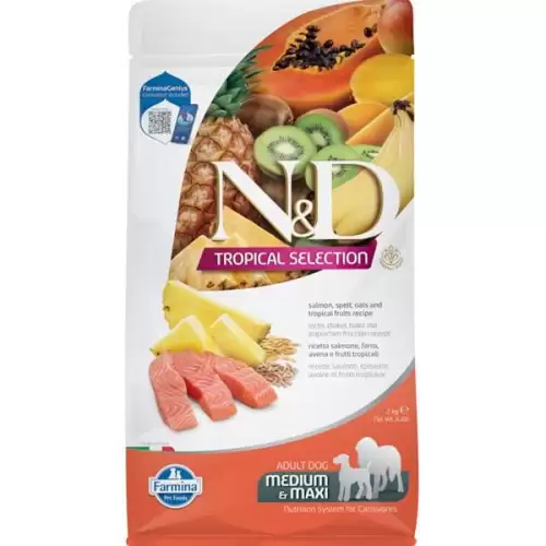  N&D TROPICAL SELECTION Dog LG Salmon Adult Medium & Maxi 2 kg
