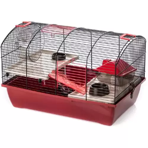  Klec hlod. křeček Viktor 2 s výbavou, Interzoo 50x33x33cm