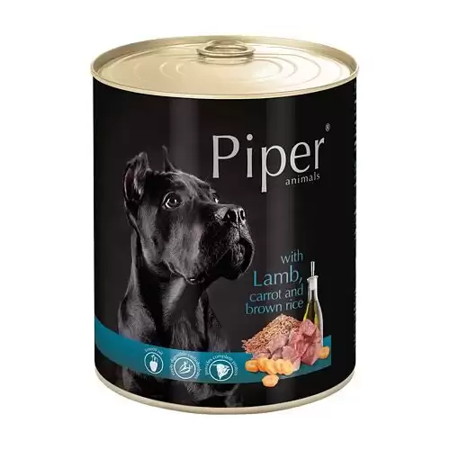 NEW PIPER s jehněčím a mrkví, konzerva pro psy 800 g
