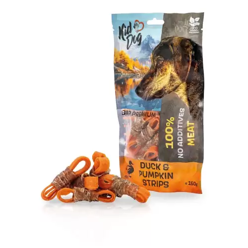 KIDDOG SUPER PREMIUM 100% kachní maso na dýni bez aditiv 150 g 