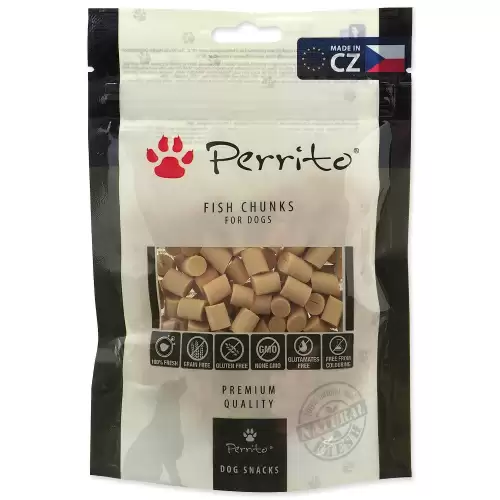 Pochoutka Perrito rybí kousky 100g