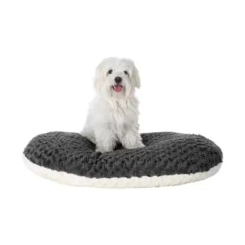 Oválný polštář Kaline, krémovo/šedý 70 x 47cm